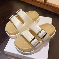 Crocsay Buckle Sliper Beige