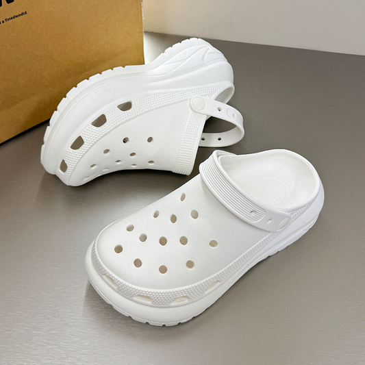 Crocsay High Heel Comfort White