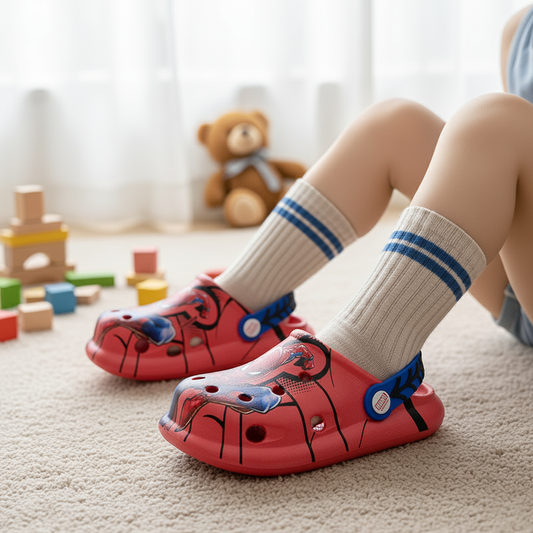 Spider man clogs Red