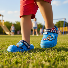 Captain America clog Blue