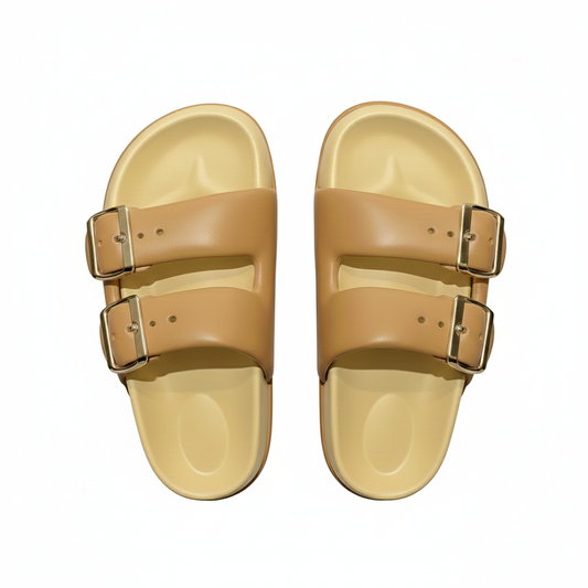 Crocsay Buckle Sliper Beige